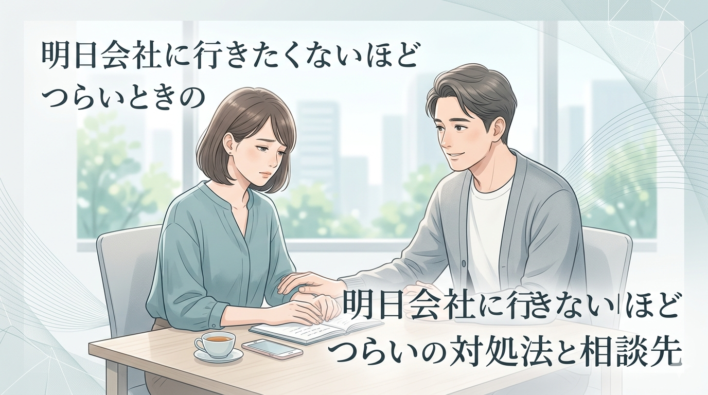 明日会社に行きたくないほどつらい